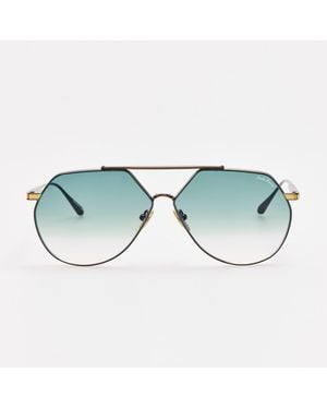 Linda Farrow Nana Sunglasses - Blue