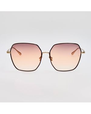 Linda Farrow Darcie Sunglasses - Brown
