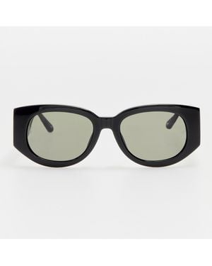 Linda Farrow Debbie D-frame Sunglasses - Black