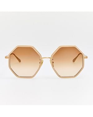 Linda Farrow Coraline Sunglasses - Brown