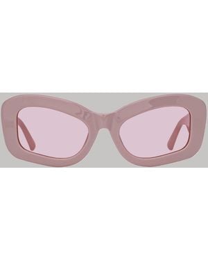 The Attico x Linda Farrow Harry Cat Eye Sunglasses - Pink