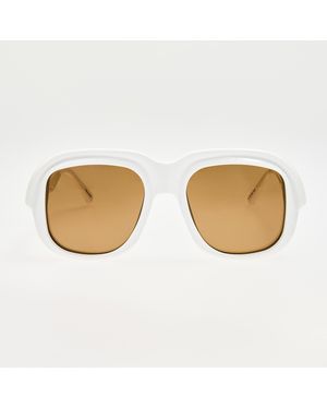 Dries Van Noten Oversize Sunglasses - Brown
