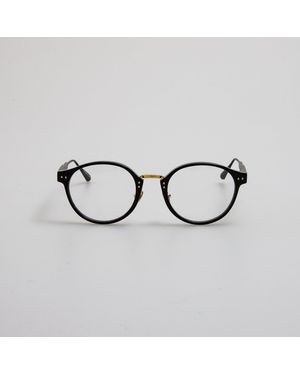 Linda Farrow Marco Oval Optical Frame - Metallic