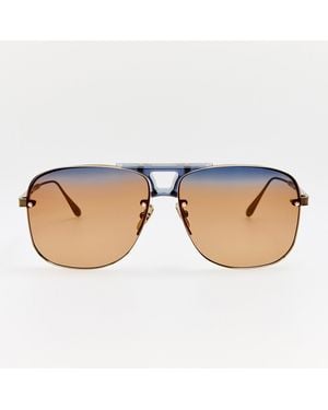 Linda Farrow Skye Sunglasses - Blue