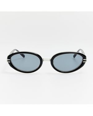 The Attico x Linda Farrow Ambra Oval Sunglasses - Brown
