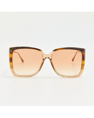 Linda Farrow Helena Sunglasses - Brown