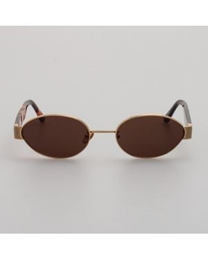 Linda Farrow Men's Sadie Sunglasses - Brown