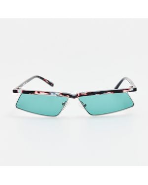 The Attico x Linda Farrow Aria Cat Eye Sunglasses - Blue