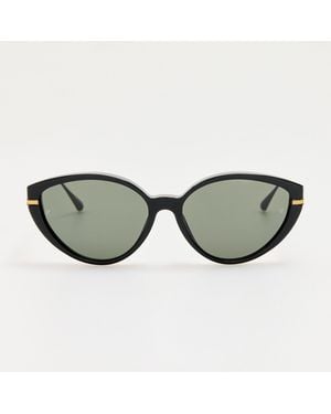 Linda Farrow Flavia Sunglasses - Brown