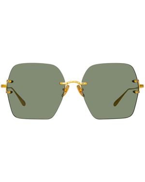 Linda Farrow Carina Sunglasses - Green