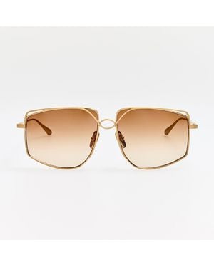 Linda Farrow Miranda Sunglasses - Brown