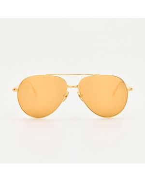 Linda Farrow Marcelo Sunglasses - Brown