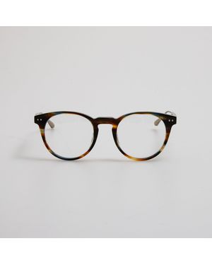 Linda Farrow Kaan Oval Optical Frame - Metallic