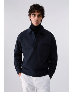 Liu Jo Sudadera Con Cuello - Azul