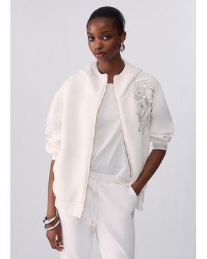 Liu Jo Chaqueta Oversize Con Bordado De Joyas - Neutro