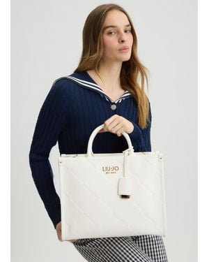Liu Jo Liu Jo Mittelgroße Handtasche Mit Anhänger - Blau