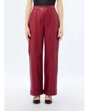Liu Jo Pantalón De Tejido Revestido - Rojo