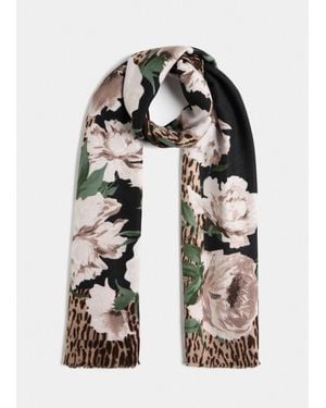 Liu Jo Estola Con Estampado Animal Floral - Negro