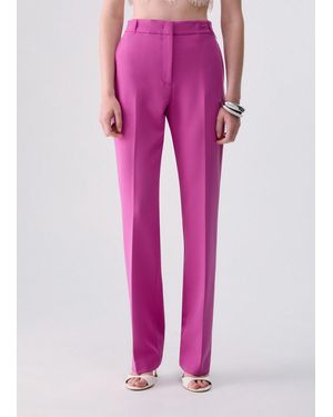 Liu Jo Pantalón De Tejido Técnico Elástico - Rosa