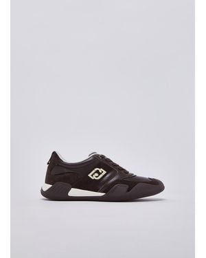 Liu Jo Zapatillas De Cuero Y Ante - Blanco