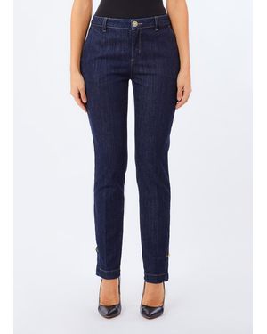 Liu Jo Jeans Chino Con Aberturas - Azul
