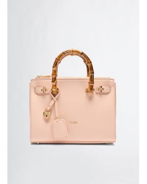 Liu Jo Liu Jo Borsa Con ici Effetto Bamboo - Rosa