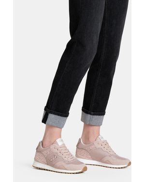 Liu Jo Liu Jo Sneakers Avec Glitters Et Mesh - Rose
