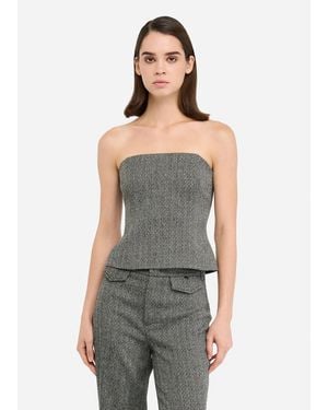 Liu Jo Liu Jo Top À Chevrons - Gris