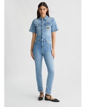 Liu Jo Liu Jo Denim-Jumpsuit - Blau