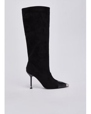 Liu Jo Botas Con Puntera Metálica - Negro