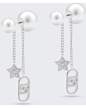 Liu Jo Pendientes Con Perlas Sintéticas - Blanco