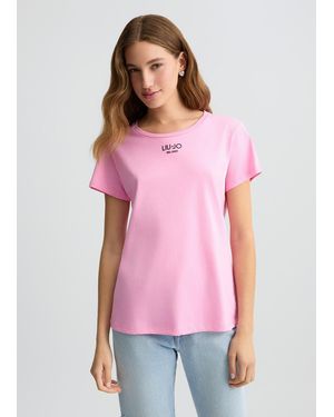 Liu Jo Liu Jo T-shirt Con Logo - Rosa