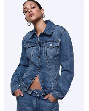 Liu Jo Chaqueta Vaquera Con Lazada - Azul