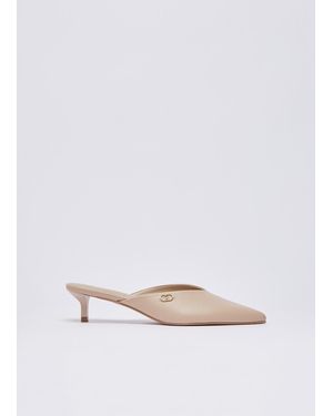 Liu Jo Mules Mit Logo - Weiß