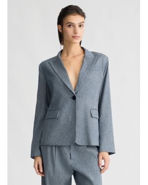 Liu Jo Liu Jo Blazer In Denim - Grigio