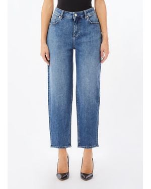 Liu Jo High-Waist-Carrot-Jeans - Blau