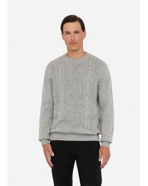 Liu Jo Liu Jo Pull En Laine Avec Motif De Torsades - Gris
