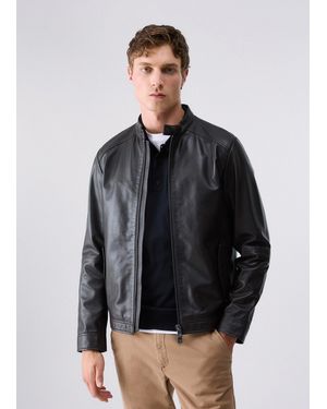 Liu Jo Chaqueta Biker De Cuero - Gris
