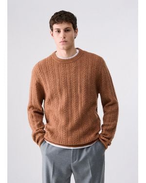 Liu Jo Pullover Aus Wolle Und Alpaka - Natur