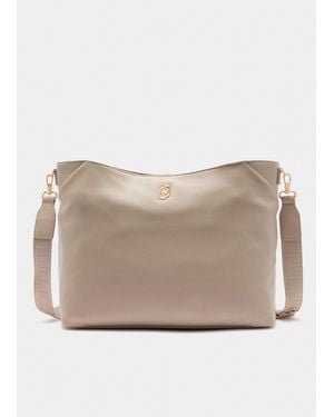 Liu Jo Bolso Tote Mediano Con Charm - Neutro