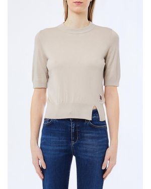 Liu Jo Top De Mezcla De Lana - Azul