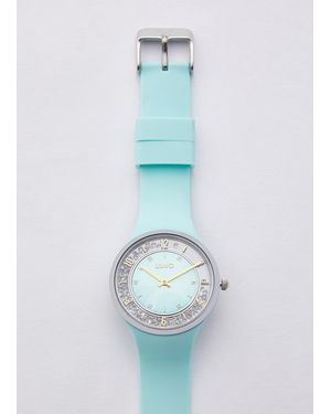 Liu Jo Reloj De Silicona Con Acentos Brillantes - Azul