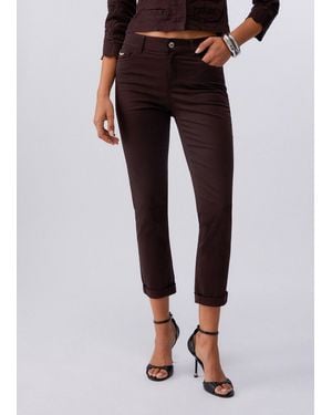 Liu Jo Skinny-Hose Mit Aufschlag - Mehrfarbig