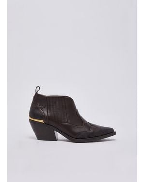 Liu Jo Bottines Texanes Avec Imprimé Python - Blanc