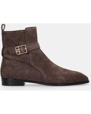 Liu Jo Liu Jo Bottines En Daim - Marron