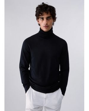 Liu Jo Rollkragenpullover Aus Merinowolle - Schwarz