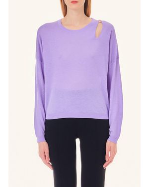 Liu Jo Liu Jo Maglia In Lana E Cashmere - Viola