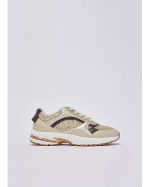 Liu Jo Zapatillas De Malla Metálica - Blanco