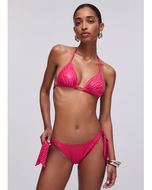 Liu Jo Bikini Zebrato Top E Slip - Rosso