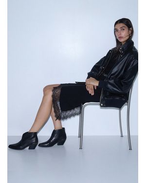 Liu Jo Bottines Texanes En Cuir - Blanc